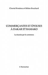 eBook (pdf) Commercantes et epouses a dakar et mamak de Bouchard Et Rondeau