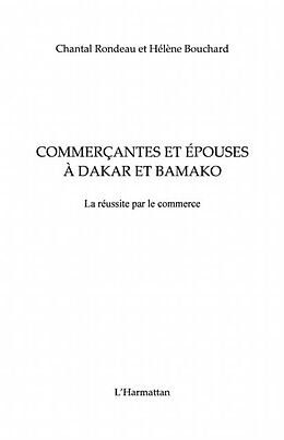 E-Book (pdf) Commercantes et epouses a dakar et mamak von Bouchard Et Rondeau