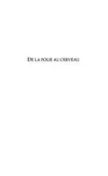 E-Book (pdf) DE LA FOLIE AU CERVEAU von Robert-Michel Palem