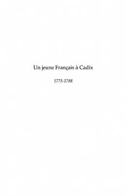 PDF Un jeune francais A cadix - 1775-1788 von Jean Gerard Dubois