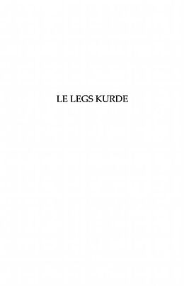 eBook (pdf) Legs Kurde Le - Roman de 