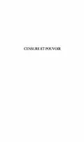 PDF CENSURE ET POUVOIR von Helene Vedrine