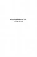 E-Book (pdf) Victor Segalen et Claude Ollier-Recits von Keling Wei
