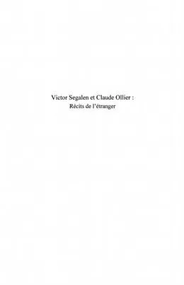 E-Book (pdf) Victor Segalen et Claude Ollier-Recits von Keling Wei
