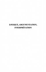 eBook (pdf) Logique,argumentation,interpretation de Yann Le Bihan