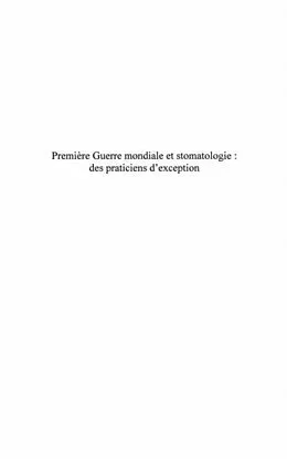 E-Book (pdf) Premiere guerre mondiale et stomatologie von Karim Sid Ahmed