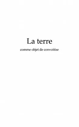 E-Book (pdf) Terre comme objet de convoitise von Pierre V. Tournier