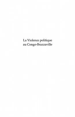 E-Book (pdf) La violence politique au Congo-Brazzaville von Jean-Claude Mayima-Mbemba