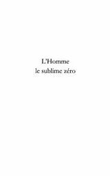 E-Book (pdf) L'homme, le sublime zero von Catherine Payen