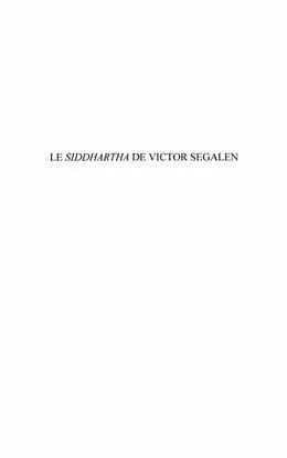 E-Book (pdf) Le siddhartha de victor segalen - une dAcs-orientation von Isabelle Cata