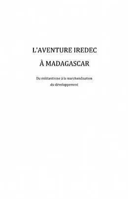 PDF L'aventure iredec A madagascar- du mili von Laure Mouroux