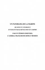 E-Book (pdf) Un panorama de la Marine de Louis XV a Charles X von Jean Cornuault