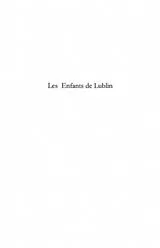 E-Book (pdf) Enfants de Lublin Les von Jocelyne I. Strauz