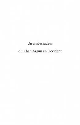 PDF Ambassadeur de khan argun en occident - von Borbone Pier Giorgio (Ed.