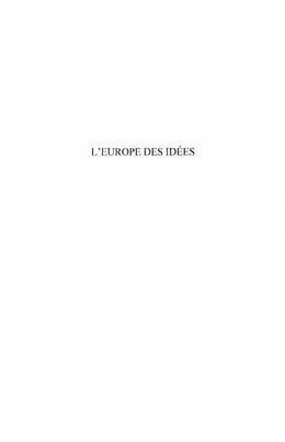 E-Book (pdf) L'europe des idees (france culture) - su von Genevieve Fraisse