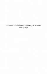 E-Book (pdf) Syriens et libanais d'ameriquedu sud - von Gildas Bregain