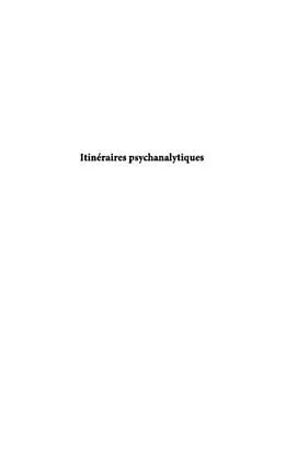 E-Book (pdf) Itineraires psychanalytiques von Guy Roger