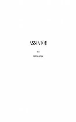 E-Book (pdf) Assiatou de septembre von Emile Cisse