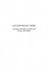 E-Book (pdf) Les chiffres du crime - statistiques criminelles et controle von Francis Lelo Nzuzi