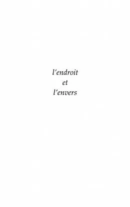 E-Book (pdf) Endroit et l'envers L' von Jean-Claude Shanda Tonme