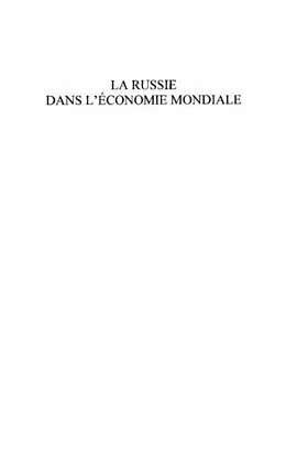 E-Book (pdf) Russie dans l'economie mondiale La von Olga Garanina