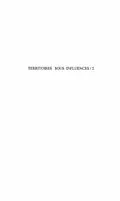 E-Book (pdf) TERRITOIRES SOUS INFLUENCE von Nicolas Pelissier