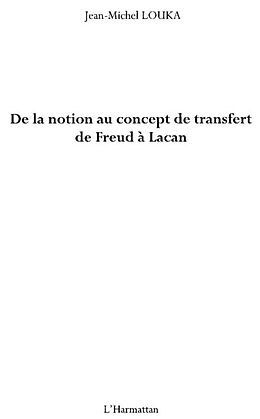 E-Book (pdf) De la notion au concept de transfert de freud A lacan von Nazly Sadeghi