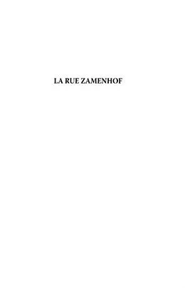 PDF La rue zamenhof - ecrit d'apres les entretiens avec louis ch von Mickael Bethe Selassie