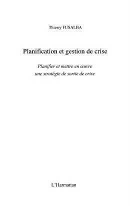 E-Book (pdf) Planification et gestion de crise von Evelyne Lima Saint-Martin