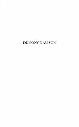 E-Book (pdf) Du songe au son - entretiens avec matthieu guillot von Gavin Bowd