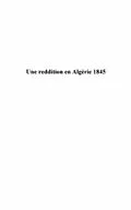 PDF Une reddition en algerie 1845 - la nuit du partage von Jean Leveque