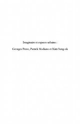 E-Book (pdf) Imaginaire et espaces urbains - georges perec, patrick modia von Myoung-Sook Kim