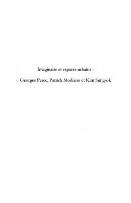 eBook (pdf) Imaginaire et espaces urbains - georges perec, patrick modia de Myoung-Sook Kim