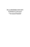 E-Book (pdf) De la discrimination dite &quote;ethnique et raciale&quote; - discours, von Ferry