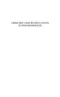 E-Book (pdf) Crise des valeurs educatives et postmodernite von David Lucas