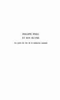 E-Book (pdf) PHILIPPE PINEL ET SON ?'UVRE von Semelaigne Rene