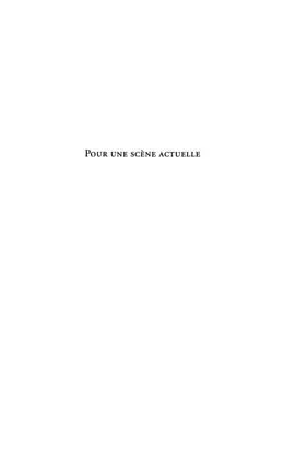 E-Book (pdf) Pour une scene actuelle von Roseline Bonnellier