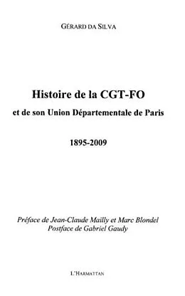 E-Book (pdf) Histoire de la cgt-fo et de son union departementale de pari von Gerard Da Silva