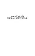 E-Book (pdf) Les specificites de l'humanisme pascalien von Djayabala Varma