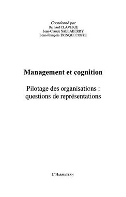 E-Book (pdf) Management et cognition - pilotage des organisations : quest von Michel Legrain