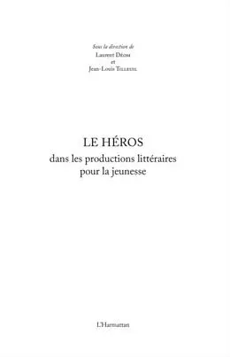 E-Book (pdf) Le Heros dans les productions litteraires pour la jeunesse von Laurent Deom