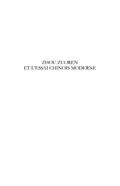 E-Book (pdf) Zhou Zuoren et l'essai chinoismoderne von Georges Be Duc