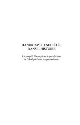 E-Book (pdf) Handicaps et societes dans l'histoire von Franck Collard