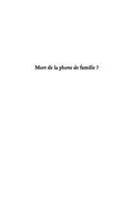 E-Book (pdf) Mort de la photo de famille ? von Irene Jonas