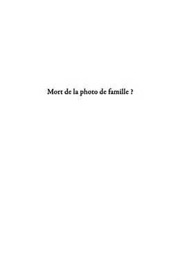 E-Book (pdf) Mort de la photo de famille ? von Irene Jonas