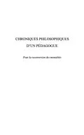 E-Book (pdf) Chroniques philosophiques d'unpedagogue von Aaron Serge Mba Ela Li