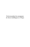 E-Book (pdf) Professionnaliser les enseignants de classes multilingues en von Michel Bellin