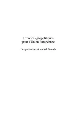E-Book (pdf) Exercices geopolitiques pour l'union eur von Nicolas Bardos