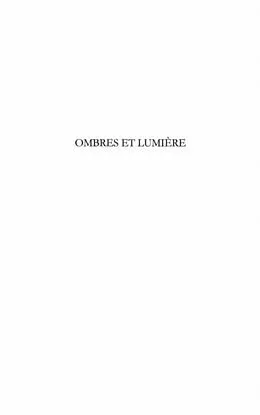 E-Book (pdf) Ombres et lumiere (Tome III) von Maurice Bernard