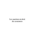 E-Book (pdf) Les sanctions en droit des assurances von Jean-Claude Ponge
